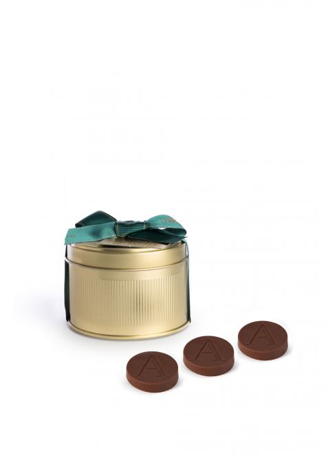 Milk chocolate disks